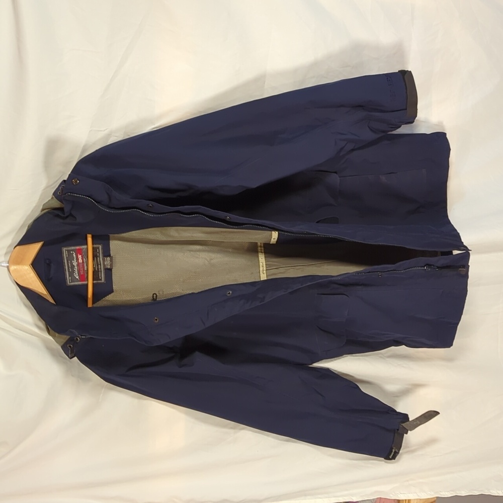 Eddie Bauer WeatherEdge Protection Easy-Care blue coat heavy duty weather proof - Picture 9 of 16